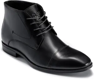 Holy dove Mens Dress Boots,Premium Leather Oxford Chukka, Waterproof Non-Slip Business Boots for Men