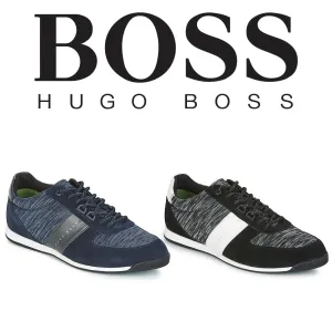 Hugo Boss Men's Maze Low Profile Knit Lace Up Fashion Sneakers