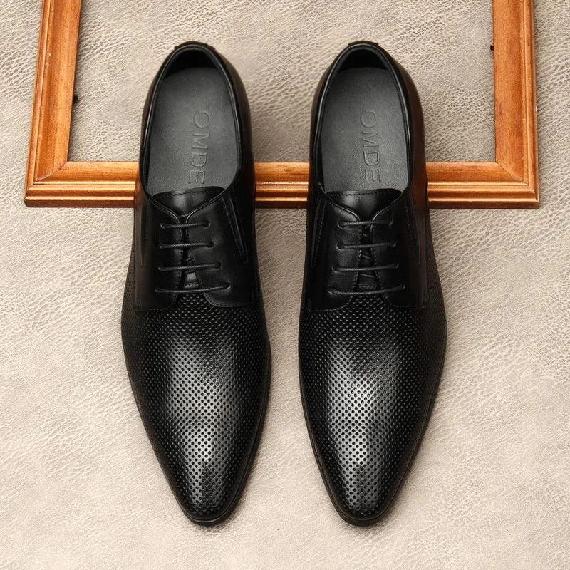 Italian Trendy Men's Pointed-toe Leather Shoes