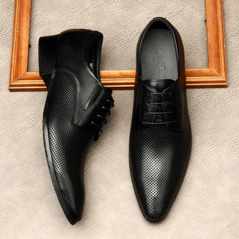Italian Trendy Men's Pointed-toe Leather Shoes
