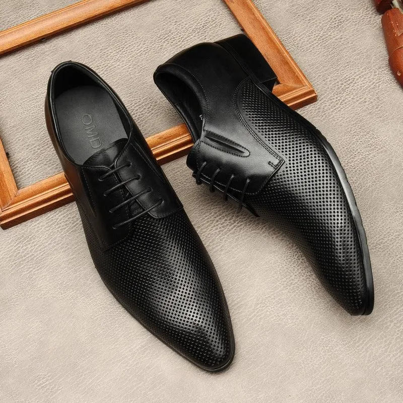 Italian Trendy Men's Pointed-toe Leather Shoes