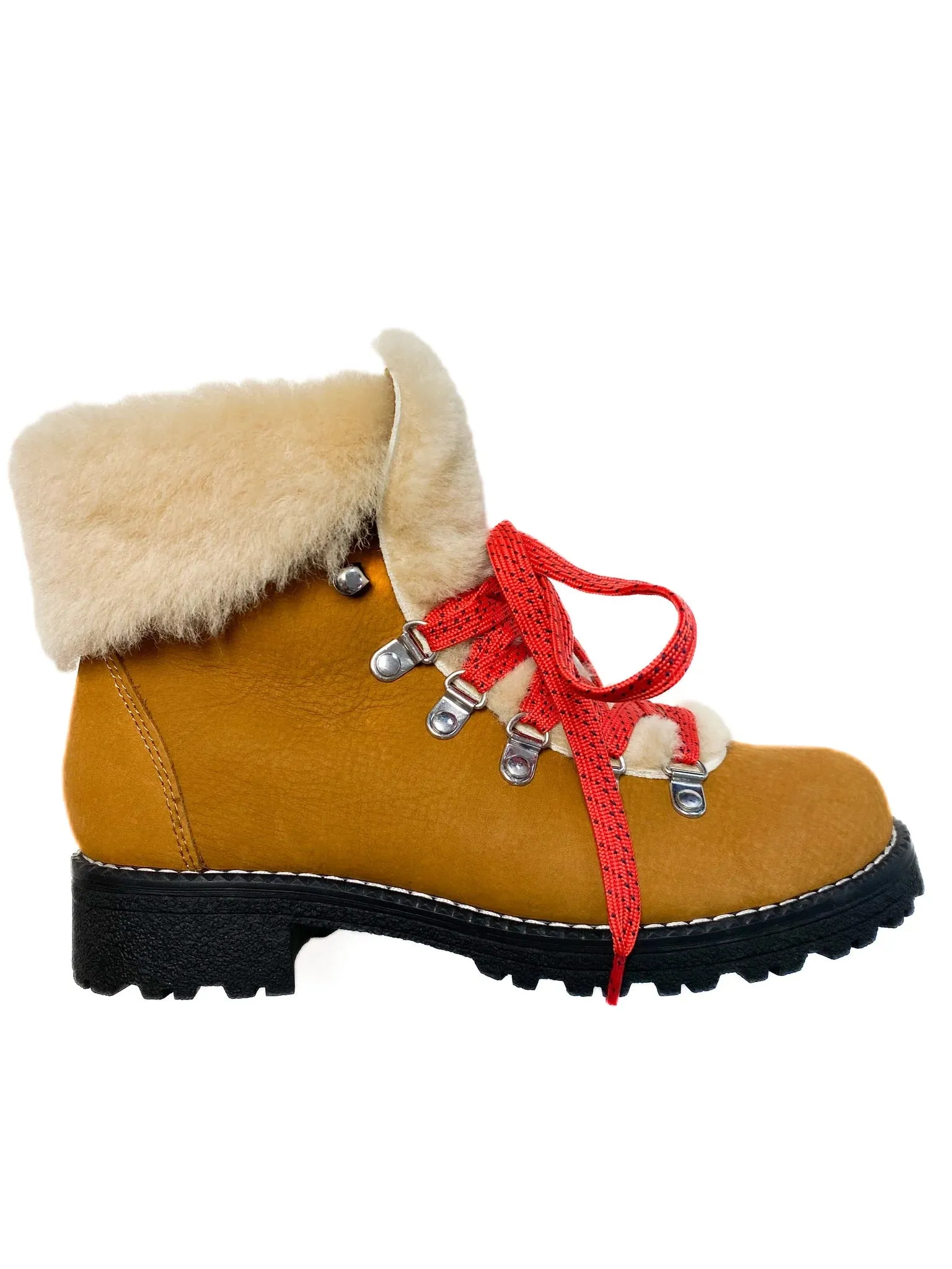 J CREW NORDIC SHEARLING GLAZED PECAN WINTER BOOTS