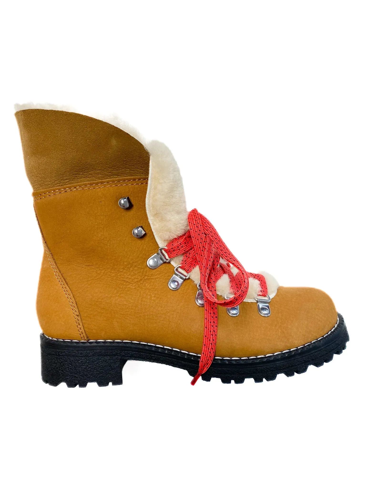 J CREW NORDIC SHEARLING GLAZED PECAN WINTER BOOTS