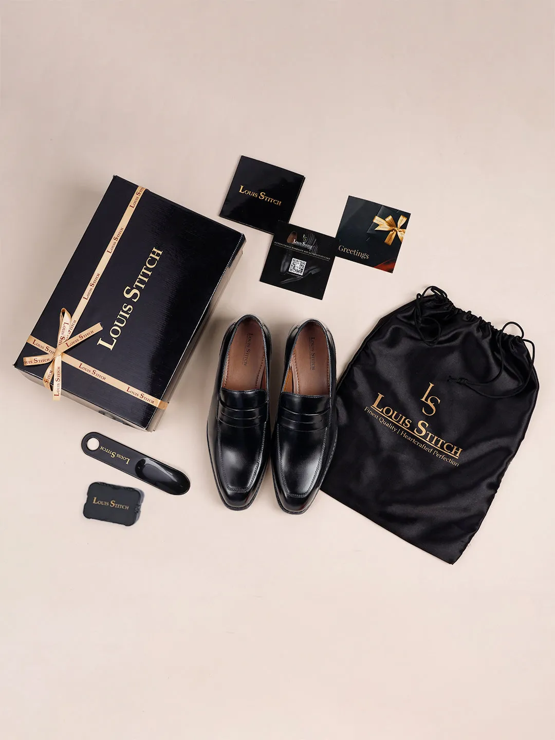 Jet Black Dual Tone Moccasins Slipons for Men