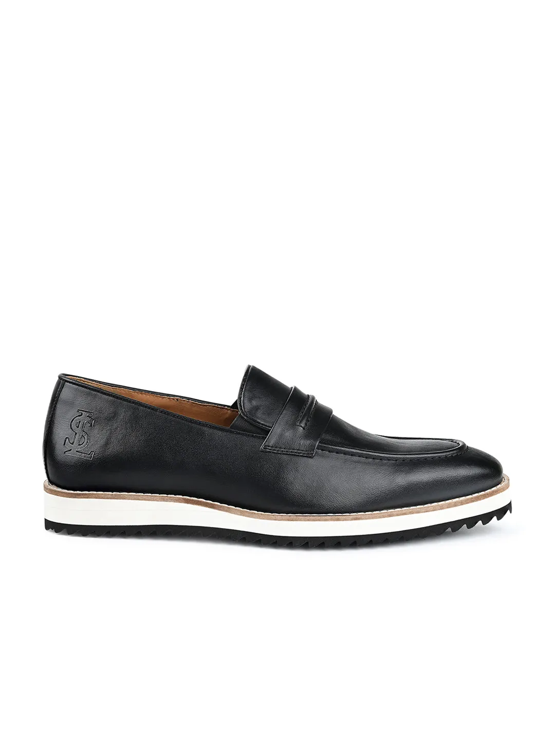 Jet Black Smart Casual Ultra Lightweight Moccasin Shoes
