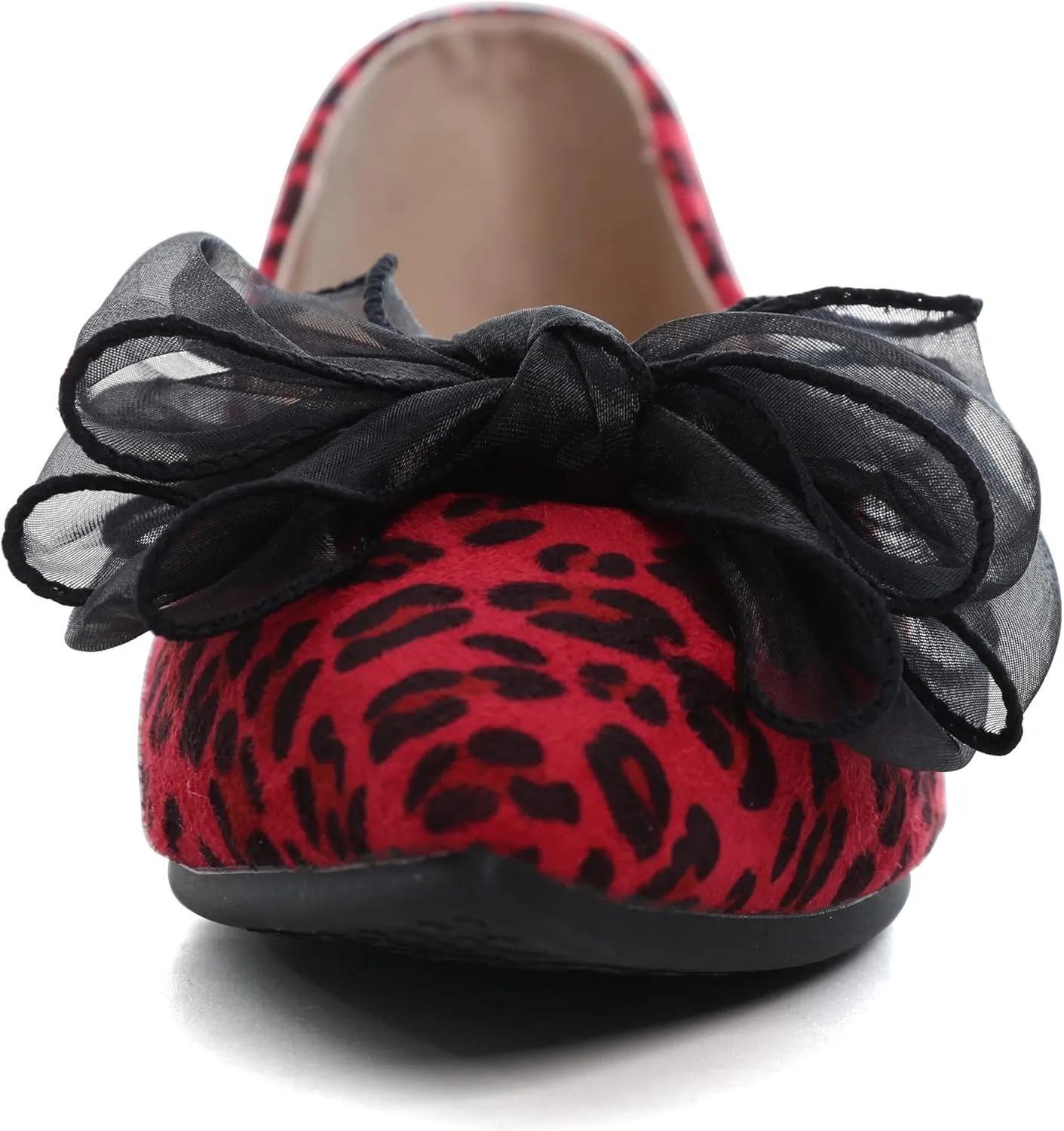 JiangWei Shu Women's Pointed Toe Bow-knot Ballet Flats Dress Flat Slip-ons Loafers