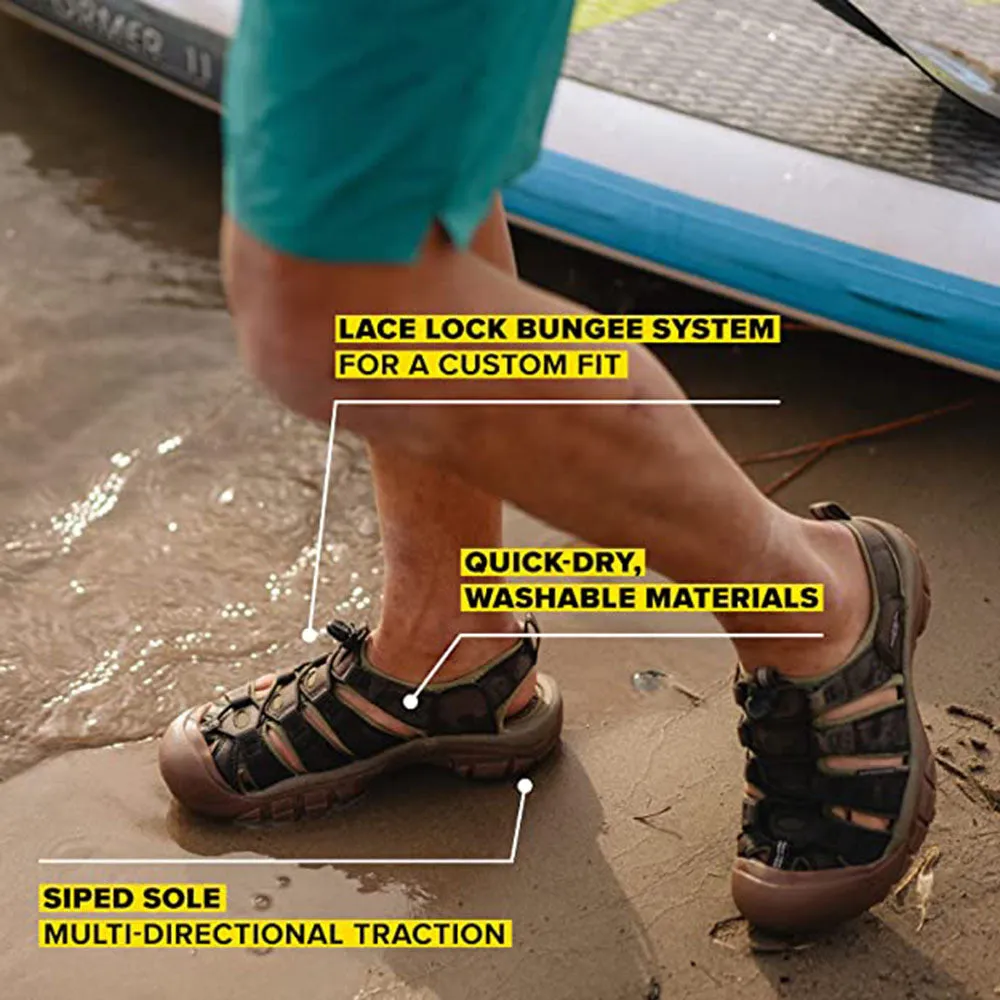KEEN Men's Magnet/Nasturtium Newport H2 Closed Toe Water Sandals - 1016287-10.5(2)