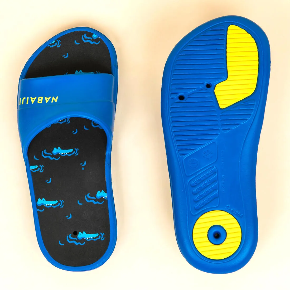 Kids Pool Sandals Slap 500 PRINT