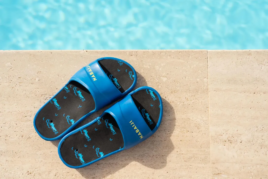 Kids Pool Sandals Slap 500 PRINT