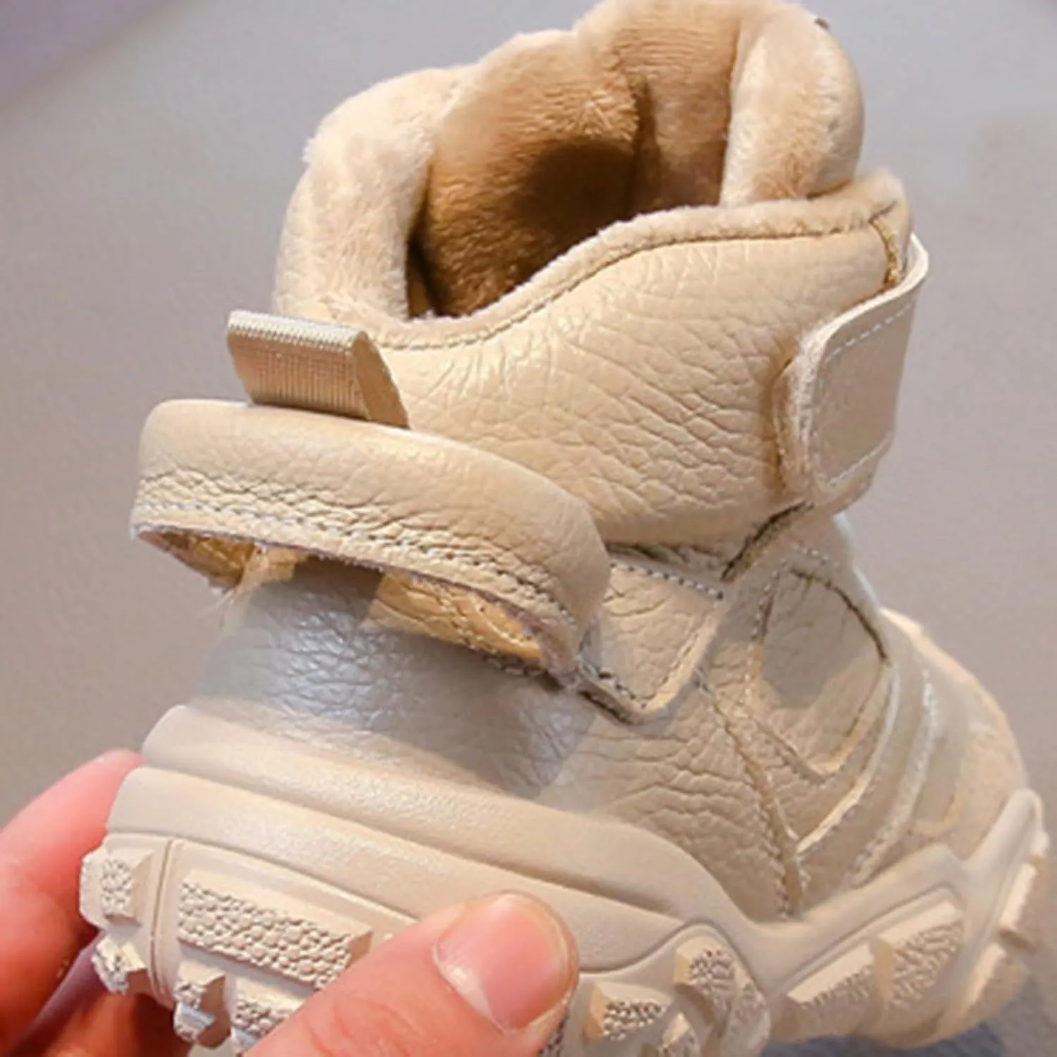 Kids Slip On Sneakers Cozy High Top Hiking Boots Lightweight Comfortable Shoes for Working Hiking Athletic Sport