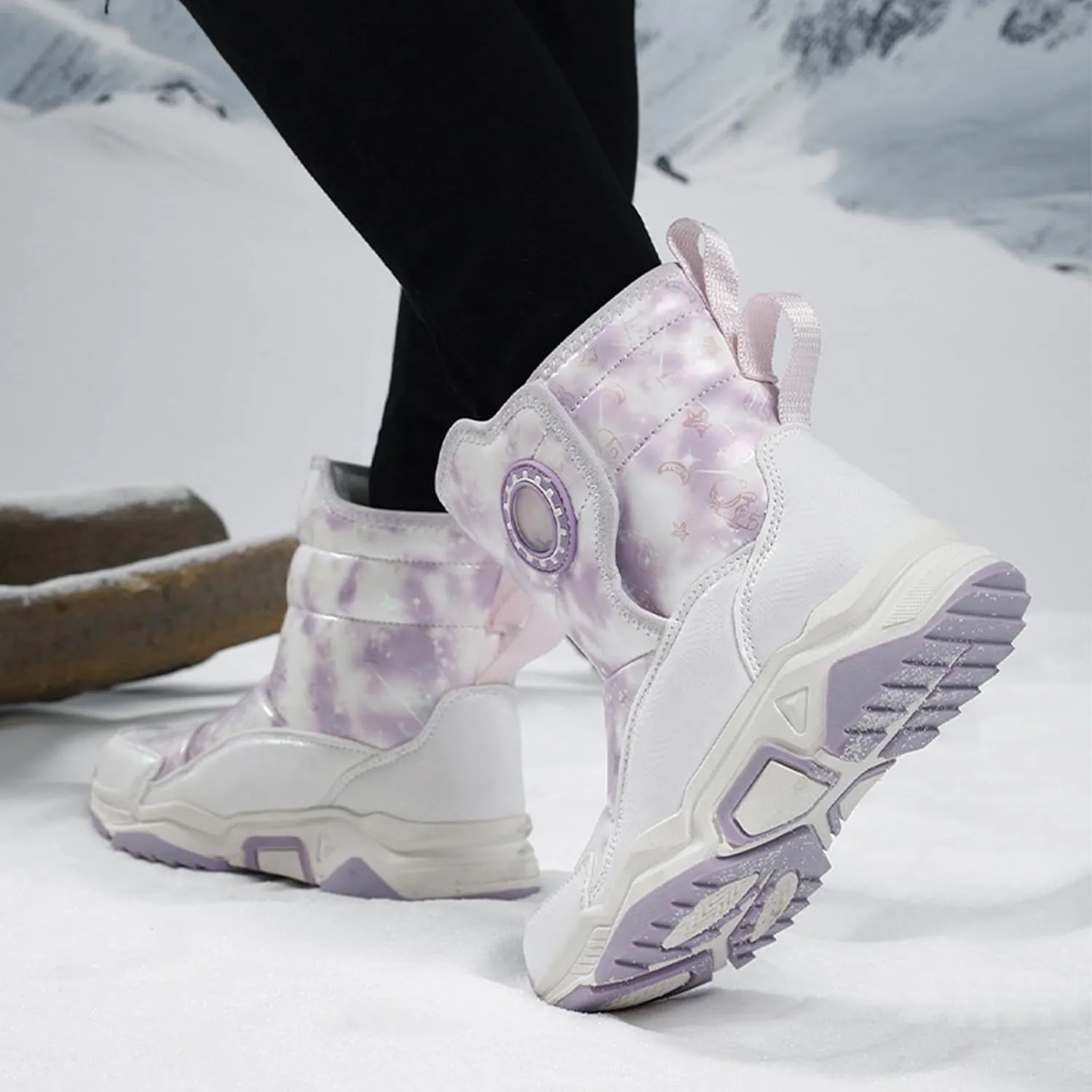 Kids Snow Boots For Girls Winter Boot Waterproof Warm Anti-Slip Shoes Kids Snow Boots Insulated Snow Boots For Boys