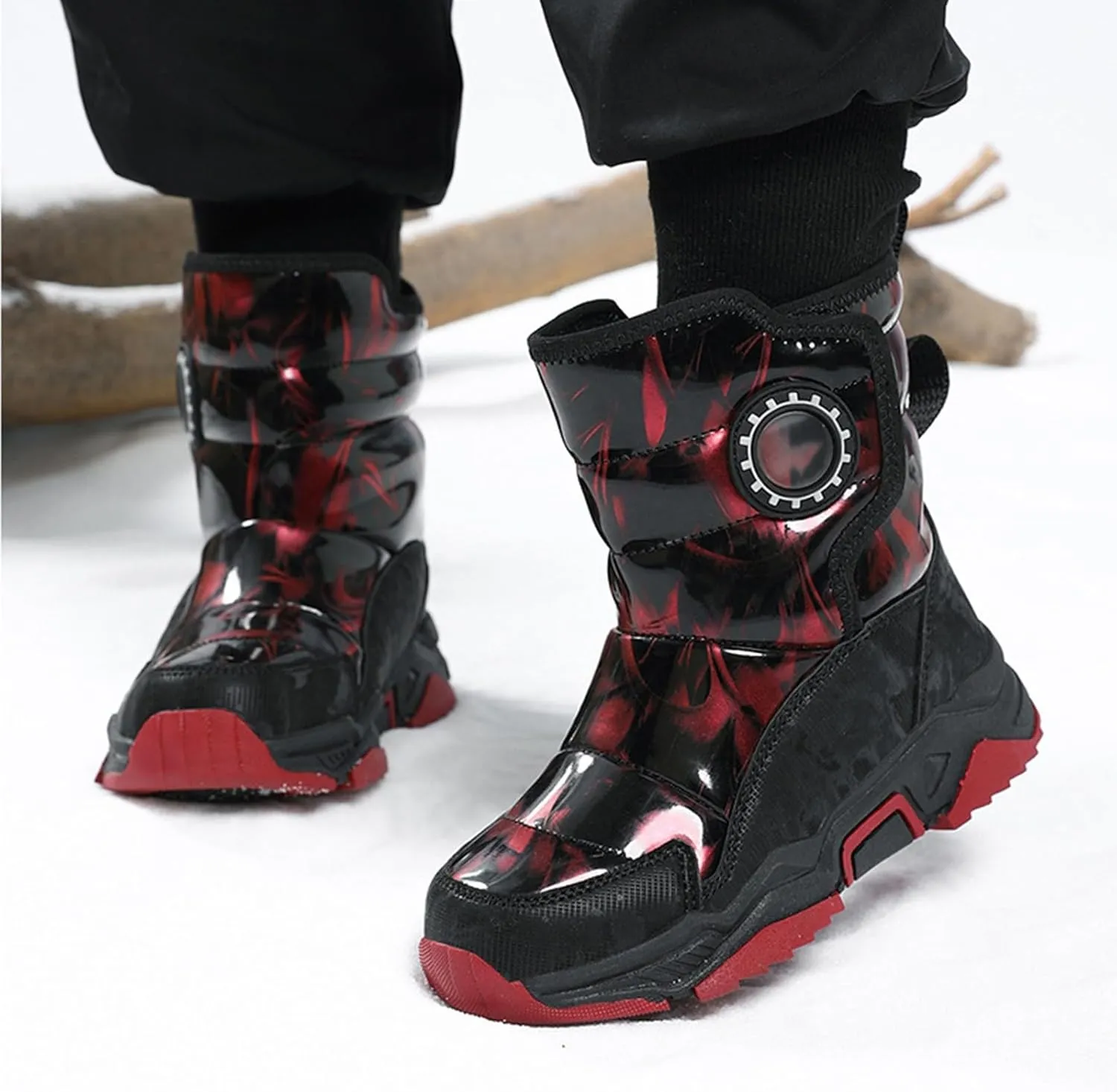 Kids Snow Boots For Girls Winter Boot Waterproof Warm Anti-Slip Shoes Kids Snow Boots Insulated Snow Boots For Boys