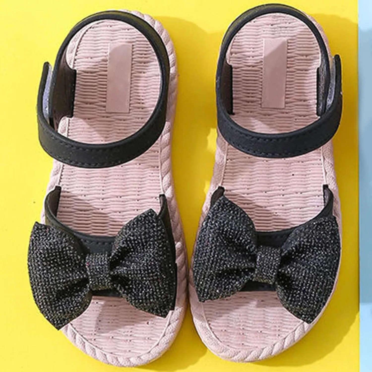 Kids Wrestling Shoes and Toddler Kids Infant Girls Soild Bowknot Princress Shoes Soft Sole Non Fry Sneakers
