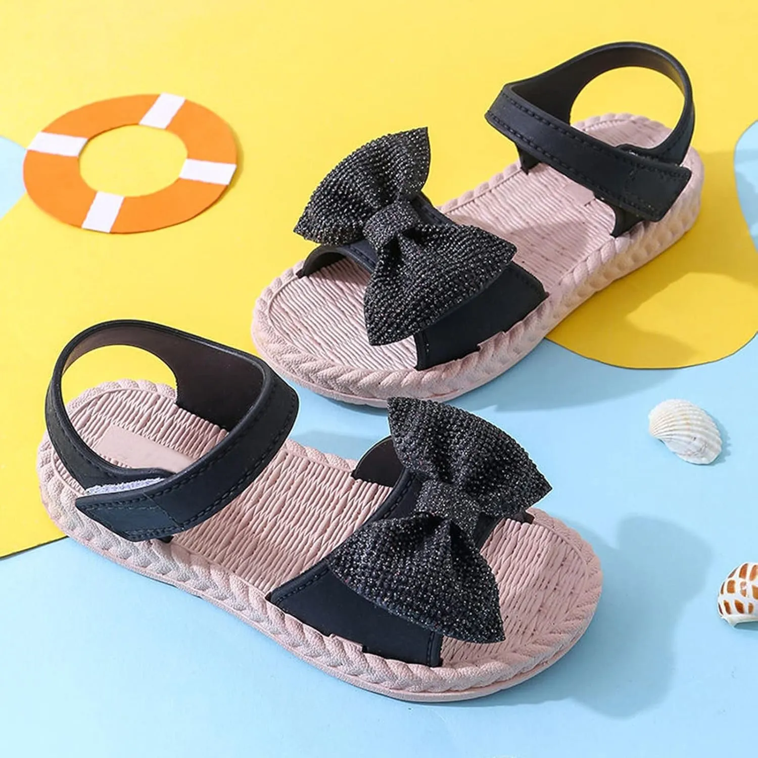 Kids Wrestling Shoes and Toddler Kids Infant Girls Soild Bowknot Princress Shoes Soft Sole Non Fry Sneakers