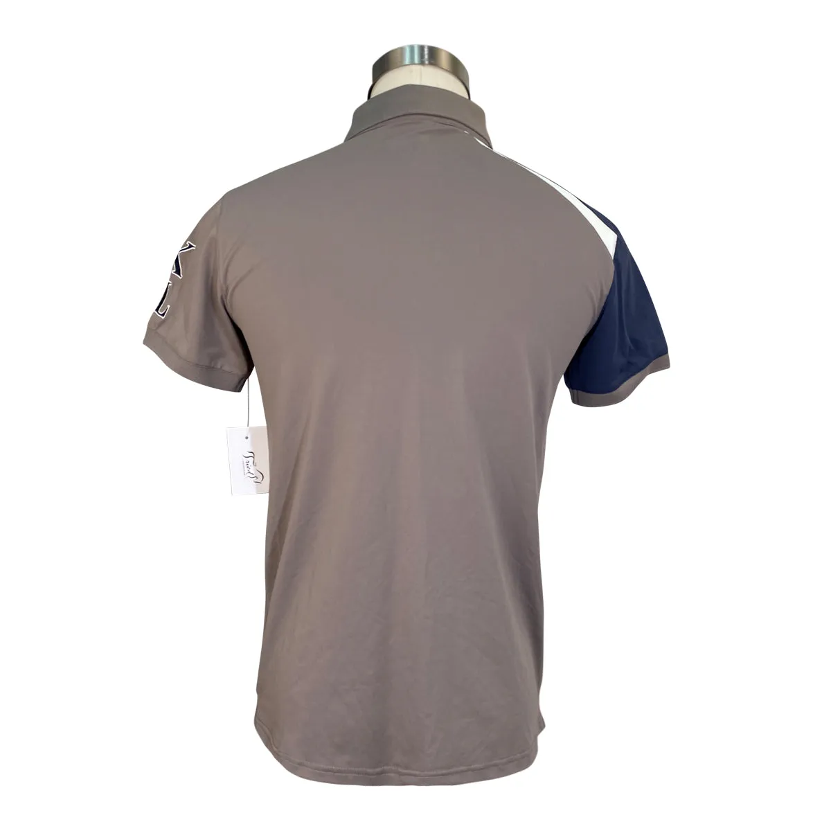 Kingsland 'Ifan' Men's Tech Pique Polo Shirt in Brown Iron - Men's Medium