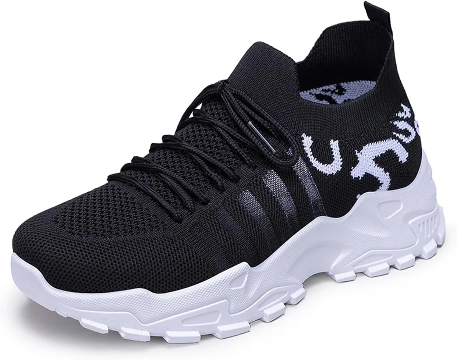 Ladies Mesh Orthopedic Sneakers Breathable Lace-up Walking Running Shoes Comfortable Tennis Shoes Non Slip Lightweight Cute Womens Thick Sole Sneaker