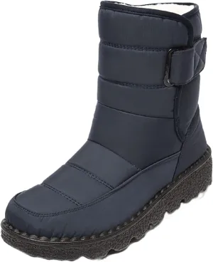 Ladmiple Winter Boots For Women Waterproof Snow Wide Width Warm Lining Comfortable Ankle Booties Outdoor Walking Shoes