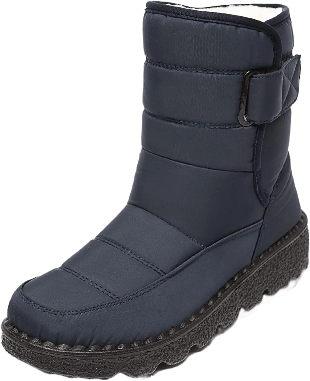 Ladmiple Winter Boots For Women Waterproof Snow Wide Width Warm Lining Comfortable Ankle Booties Outdoor Walking Shoes