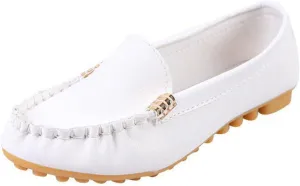LAVAEGG Women Penny Moccasins,Loafers Comfortable Slip On Driving Flats Shoes,Boat Shoes