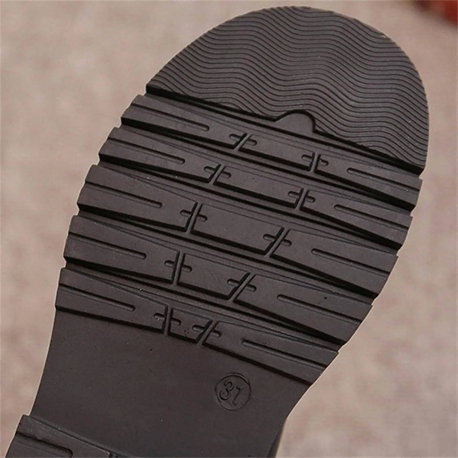 Leather aterproof Boots For Girls Kids Mid Length Zipper ow Heel Shoes Childrens Soft Non Slip Dress Dance Shoes