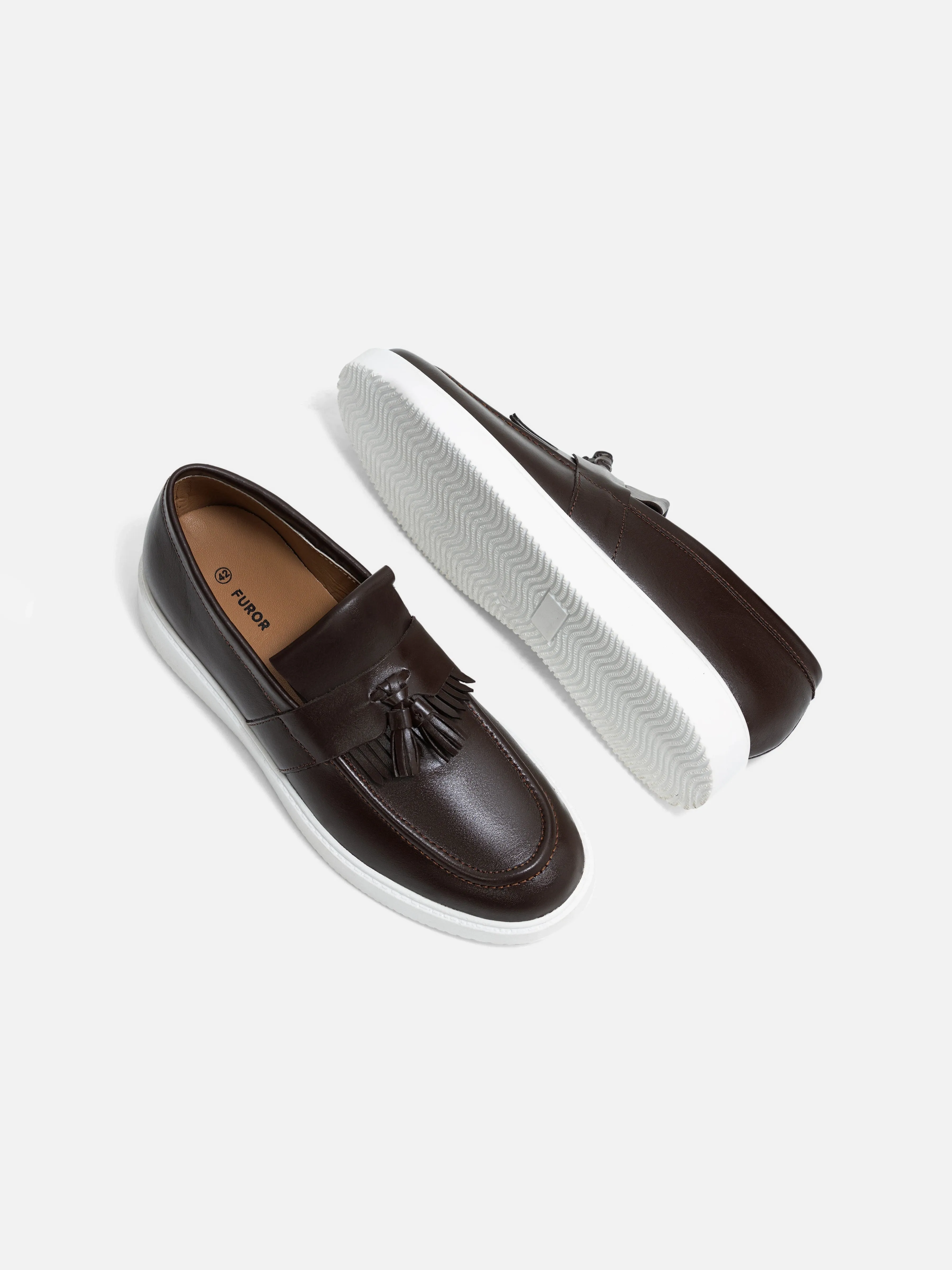Leather Tassel Loafers - FAMS24-093