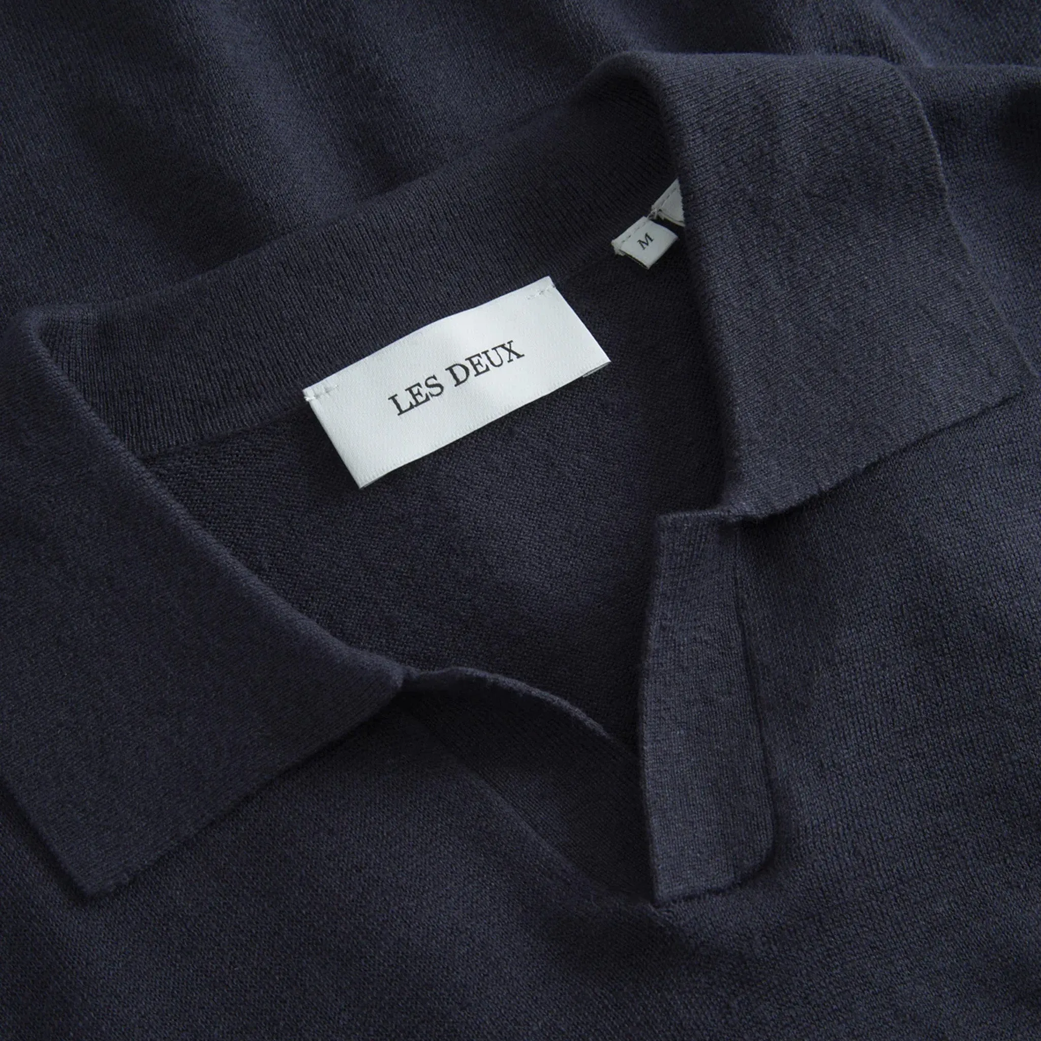 Les Deux Emmanuel Polo Knit (Dark Navy)
