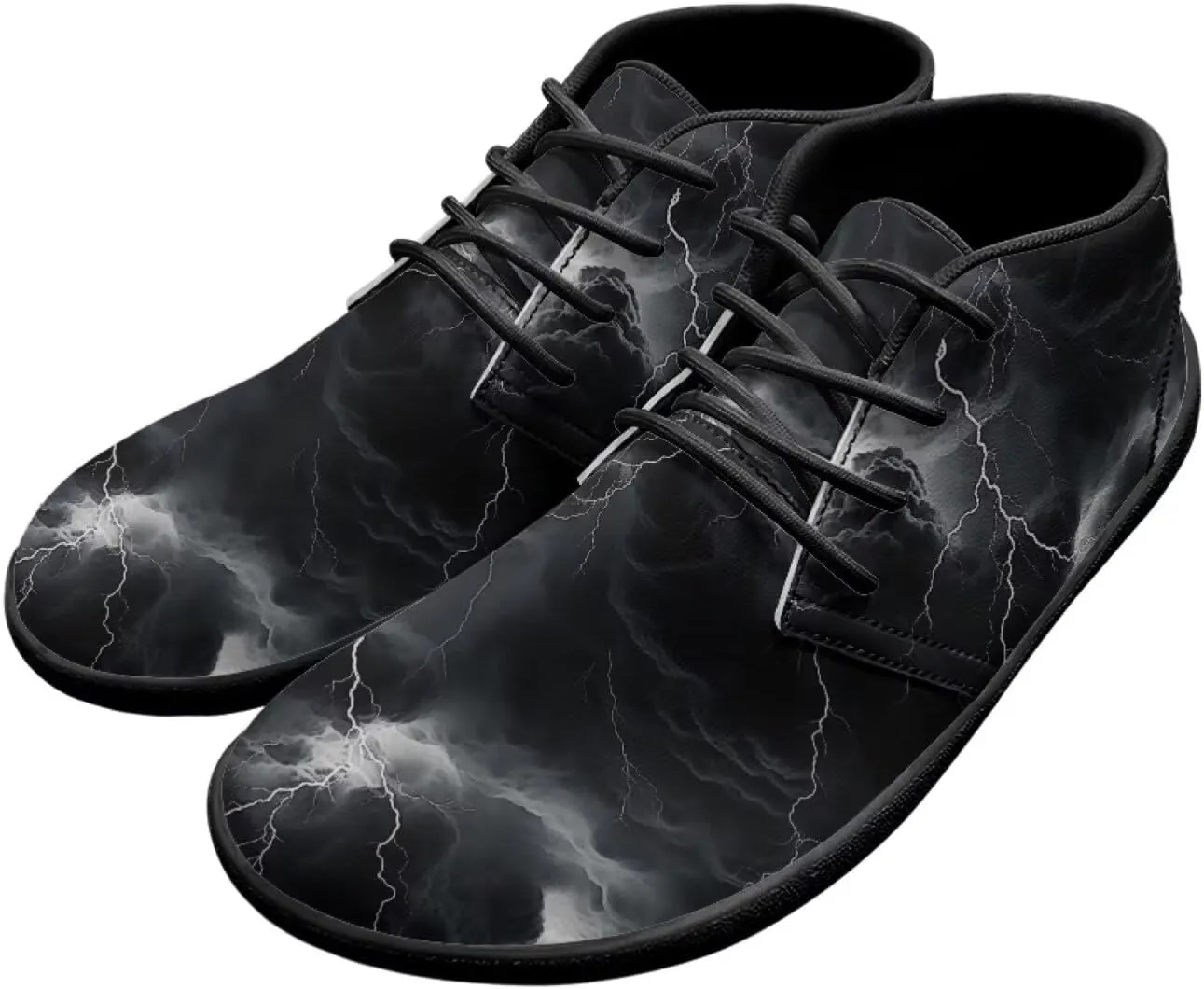 Lightning Flame Print Men's Low Top Basketball Sneaker Lace Up Training Athletic Shoes for Boys