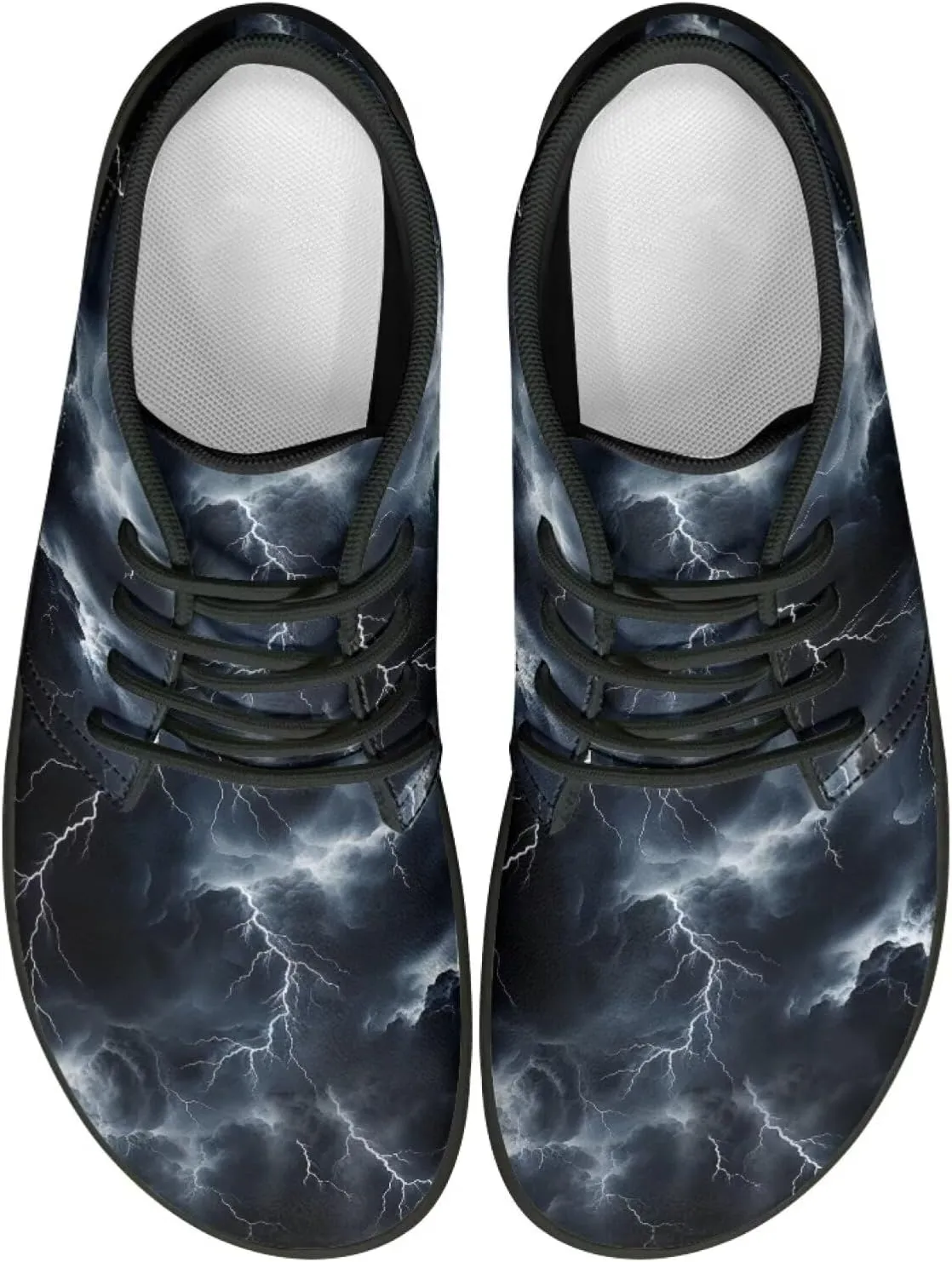 Lightning Flame Print Men's Low Top Basketball Sneaker Lace Up Training Athletic Shoes for Boys