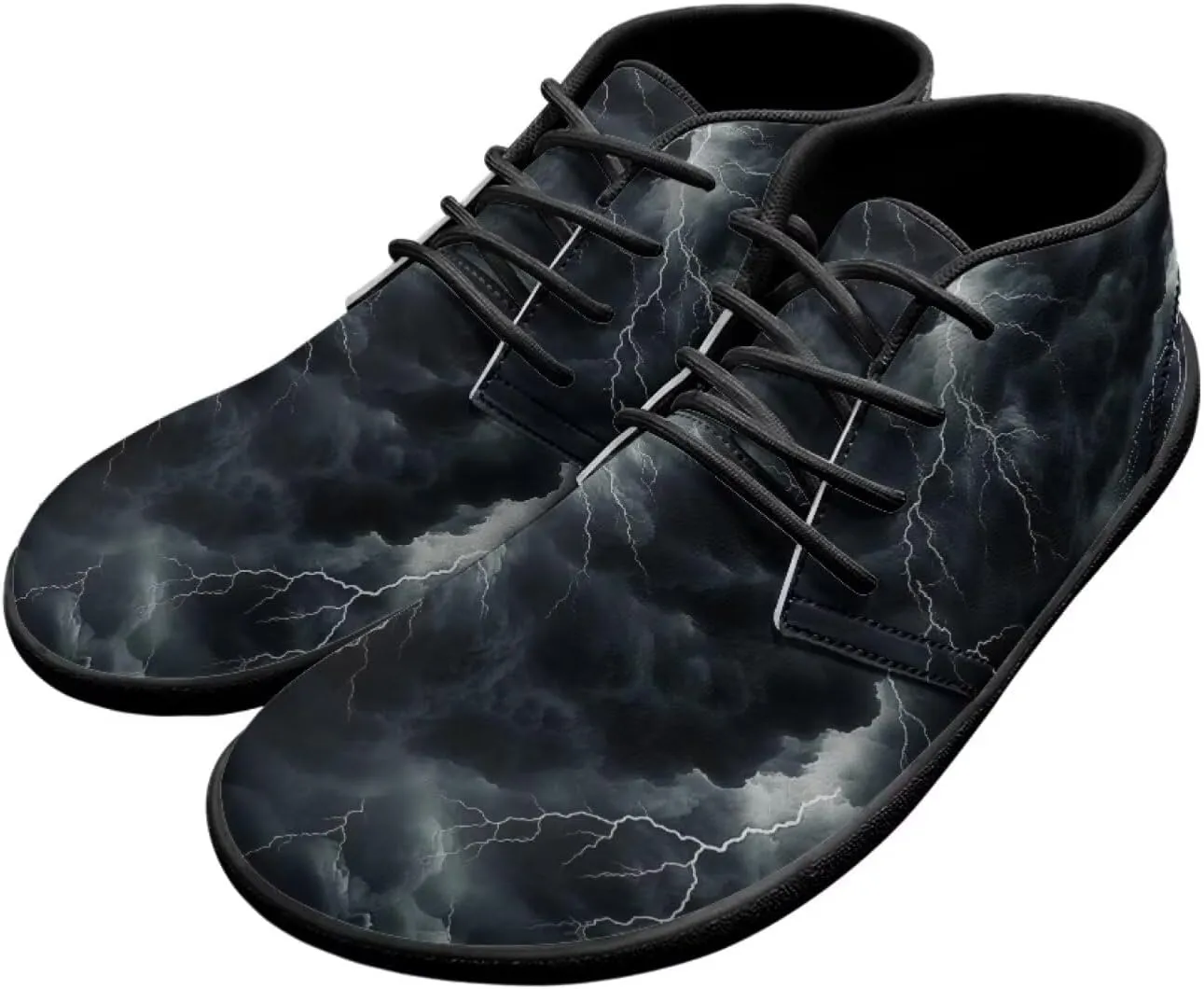 Lightning Flame Print Men's Low Top Basketball Sneaker Lace Up Training Athletic Shoes for Boys