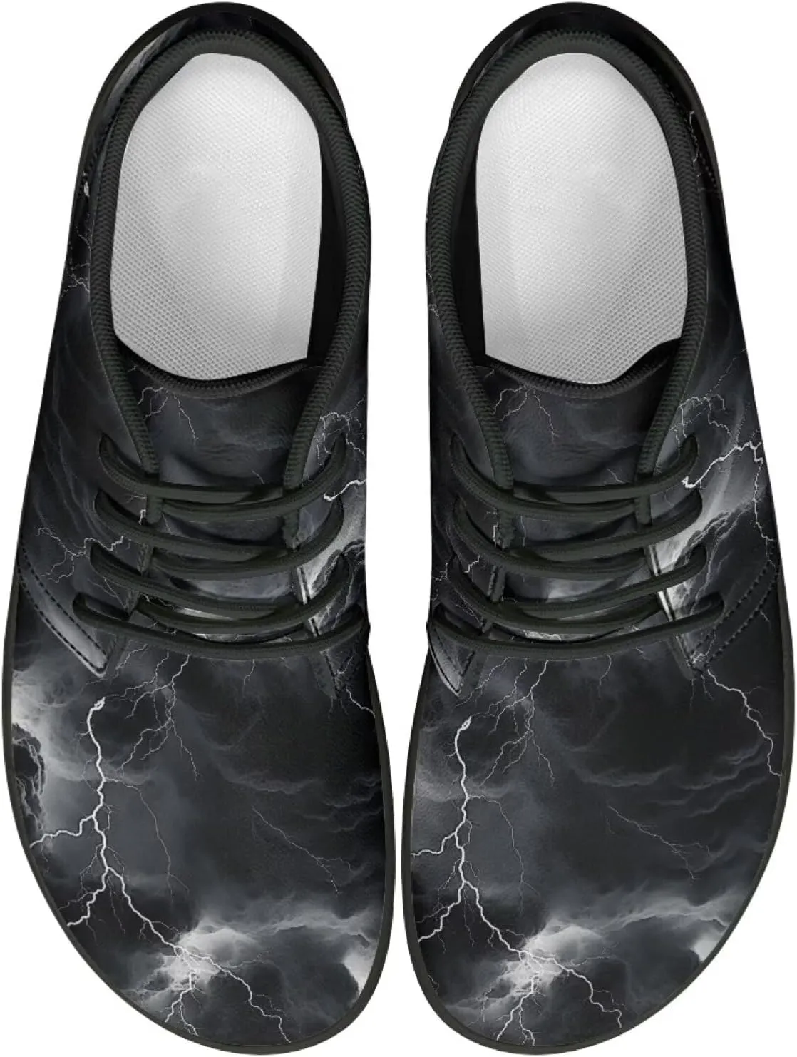 Lightning Flame Print Men's Low Top Basketball Sneaker Lace Up Training Athletic Shoes for Boys