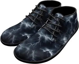 Lightning Flame Print Men's Low Top Basketball Sneaker Lace Up Training Athletic Shoes for Boys