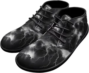 Lightning Flame Print Men's Low Top Basketball Sneaker Lace Up Training Athletic Shoes for Boys