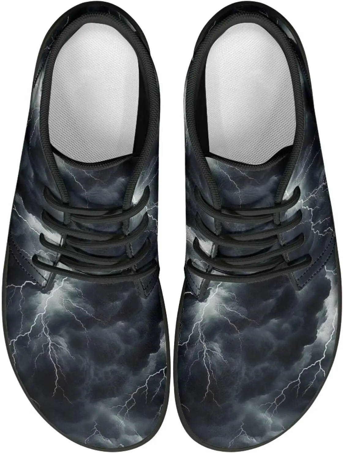 Lightning Flame Print Men's Low Top Basketball Sneaker Lace Up Training Athletic Shoes for Boys