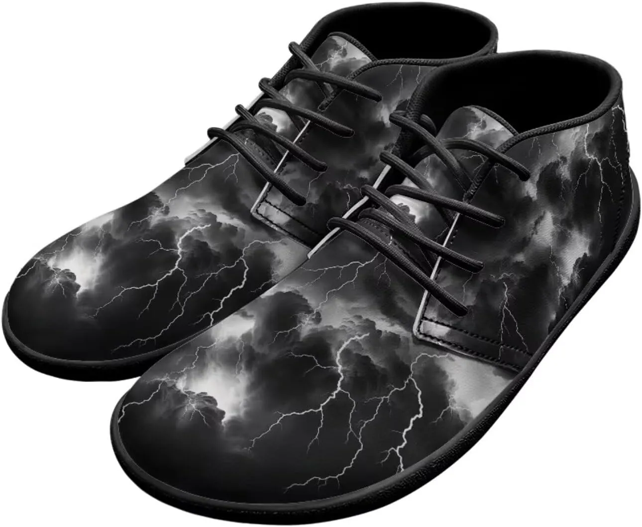 Lightning Flame Print Men's Low Top Basketball Sneaker Lace Up Training Athletic Shoes for Boys
