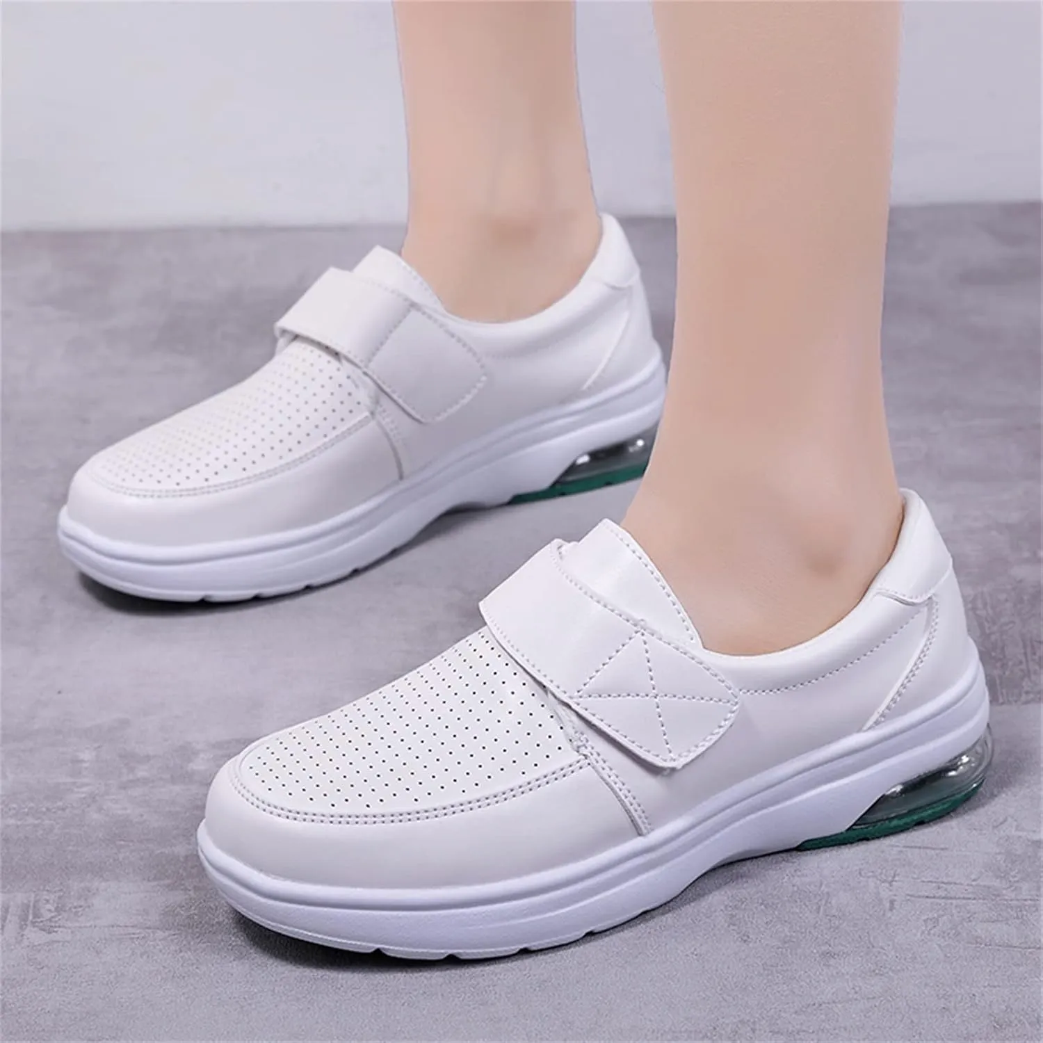 Lightweight Walking Shoes Cushion Casual Shoes Shoes Single Shoes Hook&Loop Women's Shoes Soft Bottom Women's