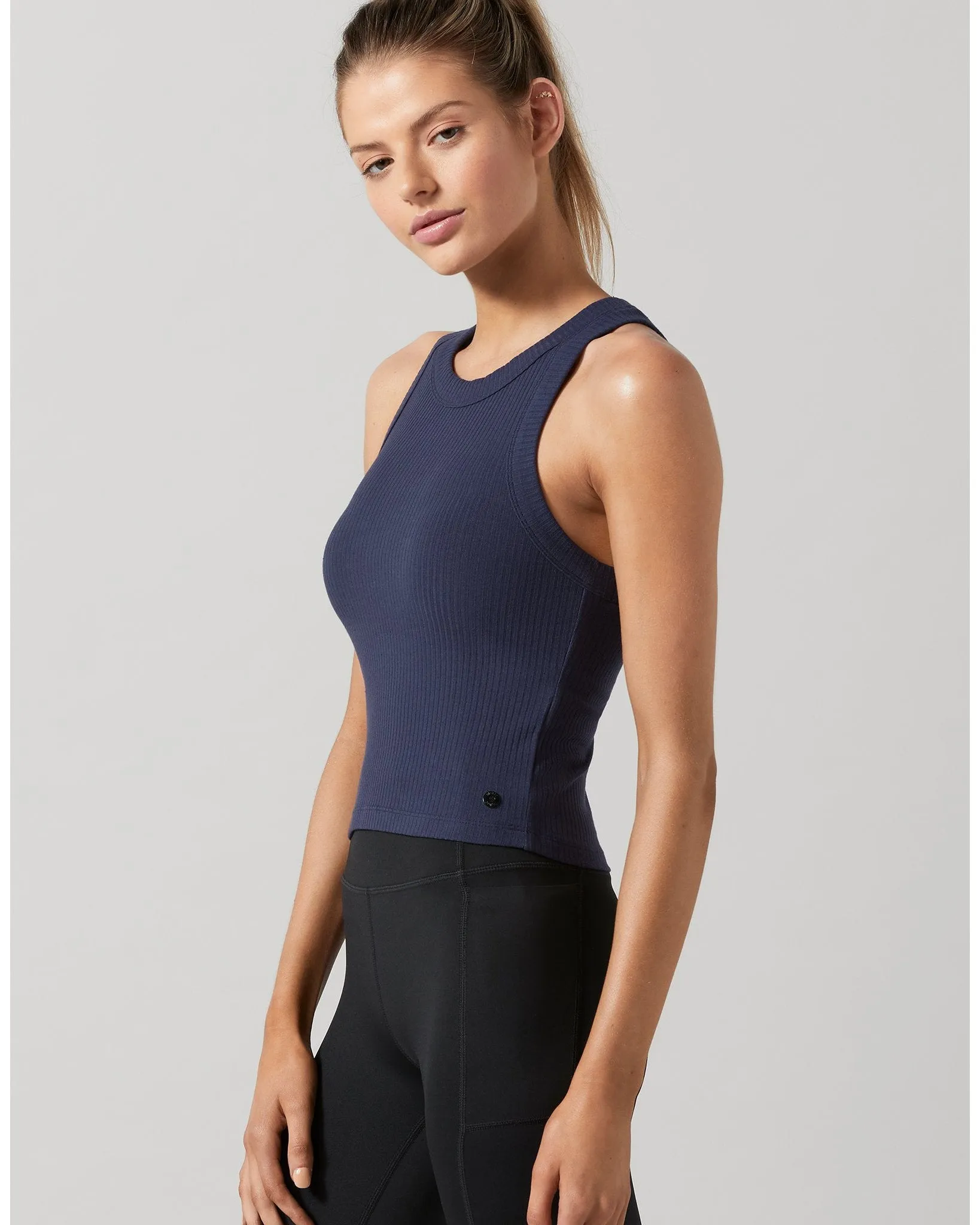 Lilybod Harmony Rib Tank -  Navy