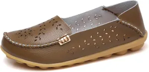 Loafer Casual Flats for Women Penny Comfort Slip On Shoes Wide Width Walking Orthopedic Loafers Comfortable Moccasins Breathable Lightweight Round Toe Nurse Loafer Driving Walking Flat Work Shoes
