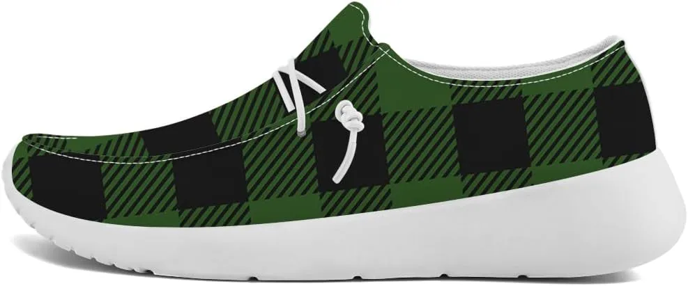 Loafers for Women Men Plaid Slip-on Shoes Casual Shoes Gifts for Men Women