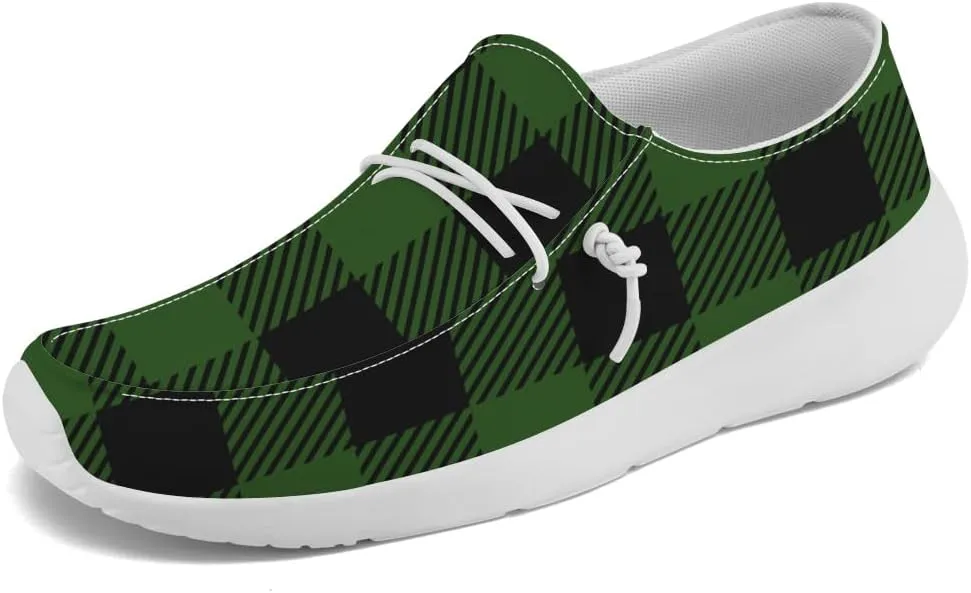 Loafers for Women Men Plaid Slip-on Shoes Casual Shoes Gifts for Men Women