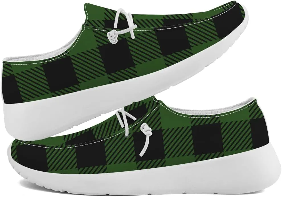 Loafers for Women Men Plaid Slip-on Shoes Casual Shoes Gifts for Men Women
