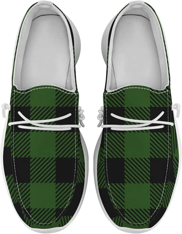 Loafers for Women Men Plaid Slip-on Shoes Casual Shoes Gifts for Men Women
