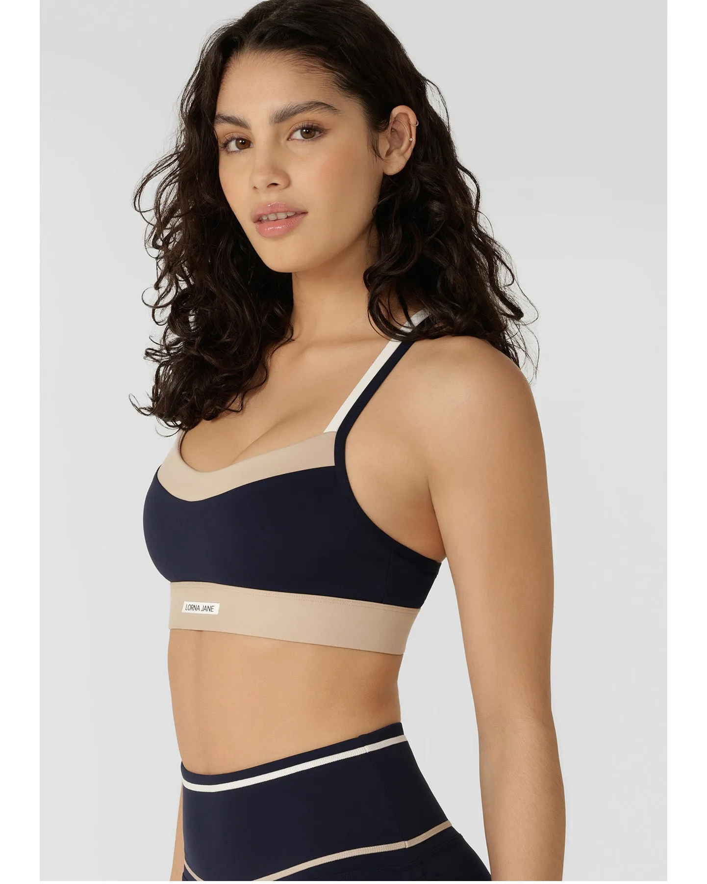 Lorna Jane Sunrise Circuit Sports Bra - French Navy