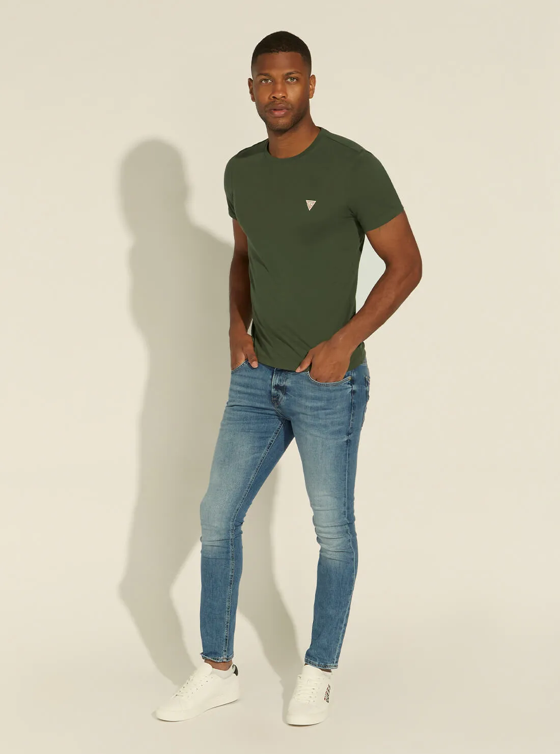 Low-Rise Miami Skinny Denim Jeans in Carry Light Wash