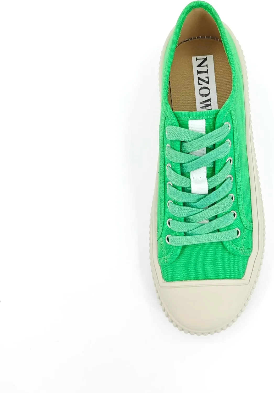 Low Top Fashion Canvas Sneakers for Women, Lace up Casual Walking Shoes