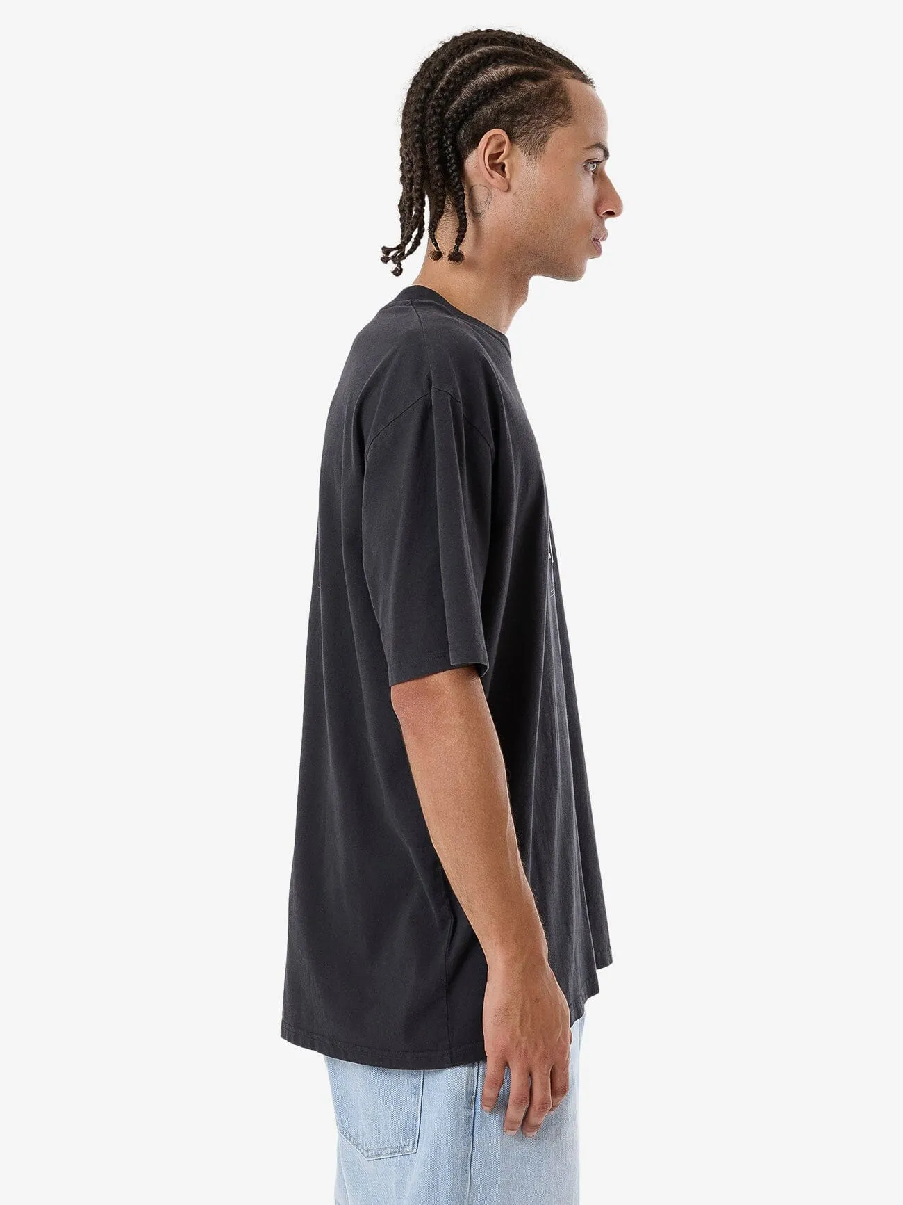 Lunacy Delusions Oversize Fit Tee - Washed Black