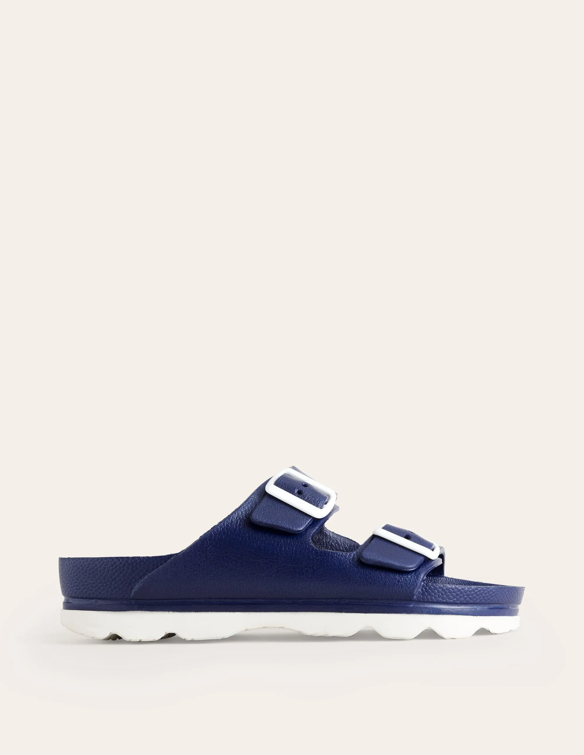 Lyla Double Buckle Slide-Bright Blue