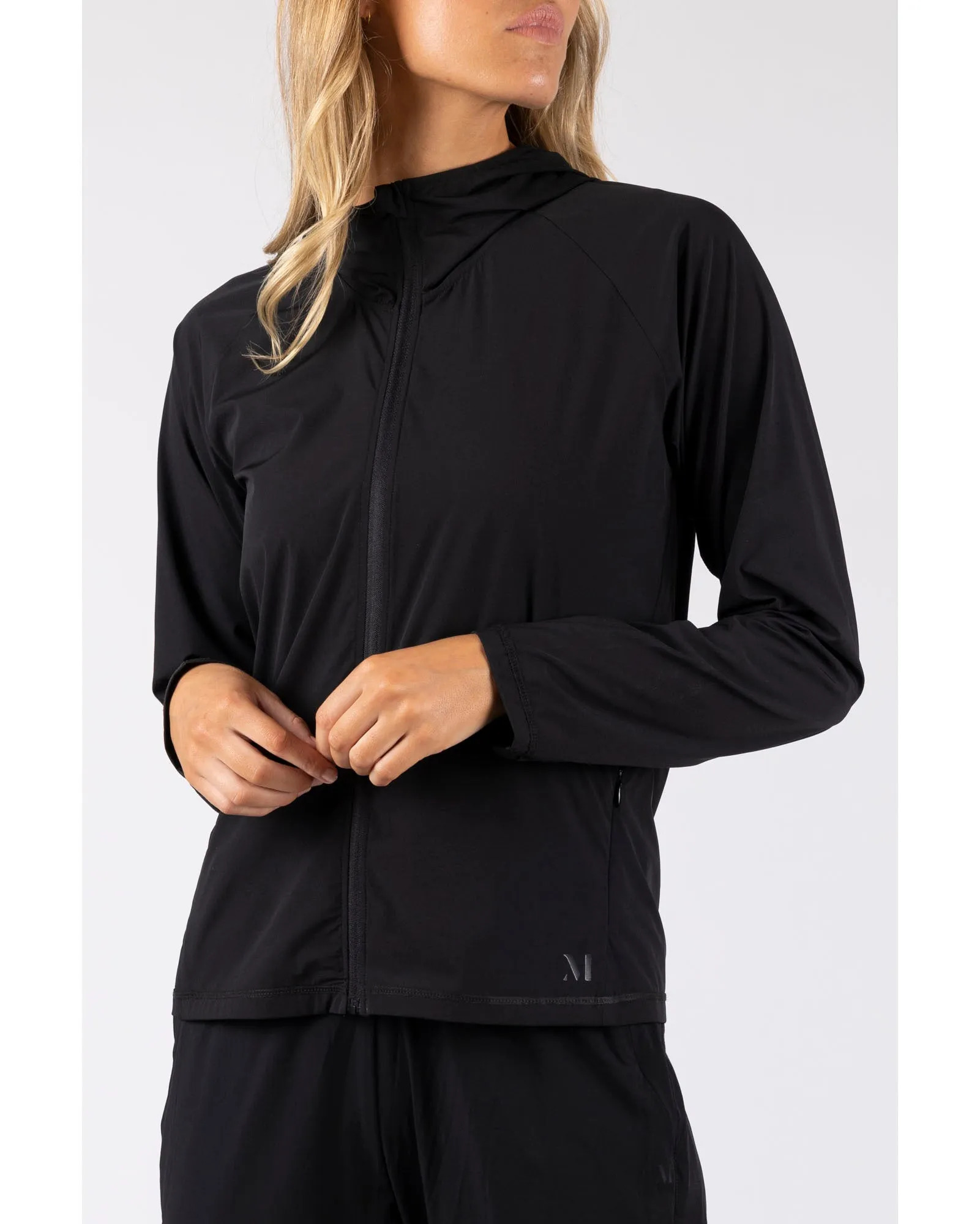 Marlow Travel Zip Through Jacket - Black