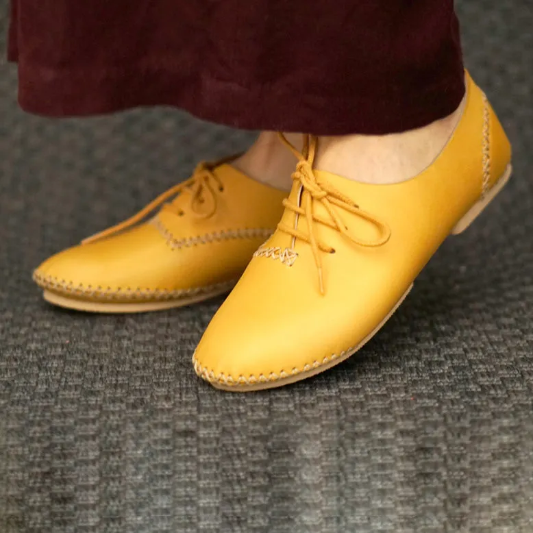 Medan Moccasin 2.0 | Mustard Calfskin Leather