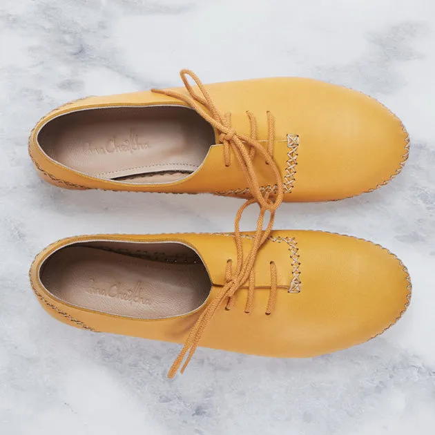 Medan Moccasin 2.0 | Mustard Calfskin Leather
