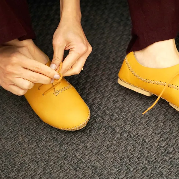 Medan Moccasin 2.0 | Mustard Calfskin Leather